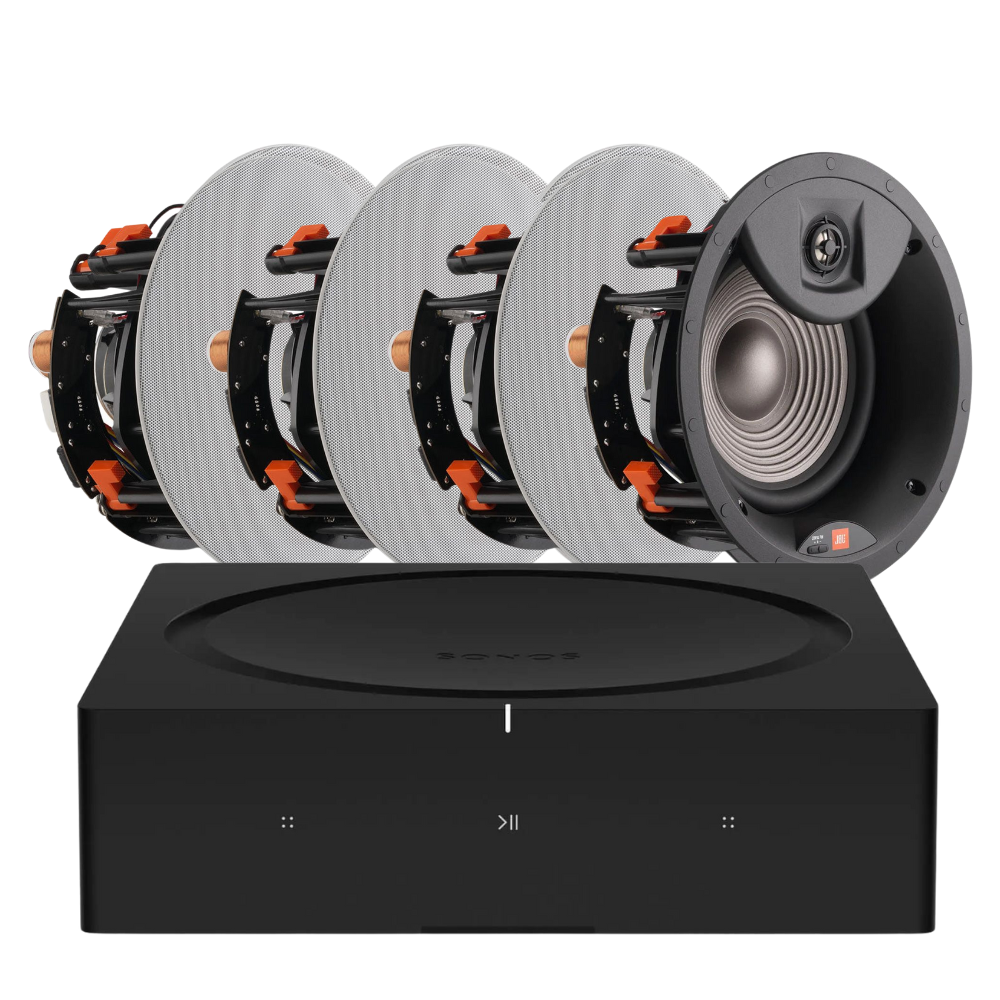 Sonos Amp + 4 x JBL Studio 2 8IC In-Ceiling Speakers JBL Ceiling Speaker Bundle