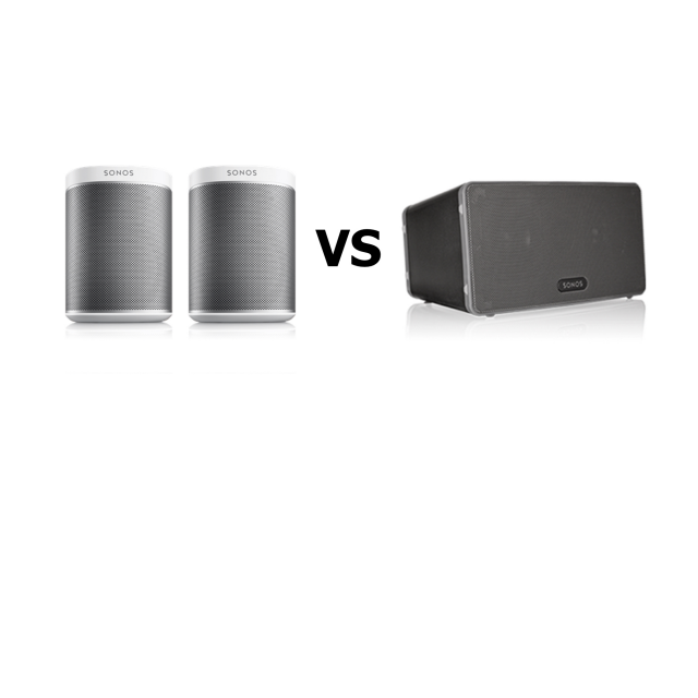 sonos one and play 1 stereo pair