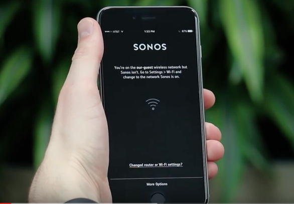 sonos wireless connection