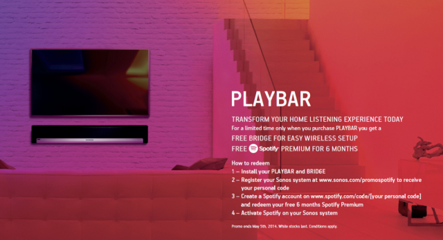 SONOS PLAYBAR PROMOTION!