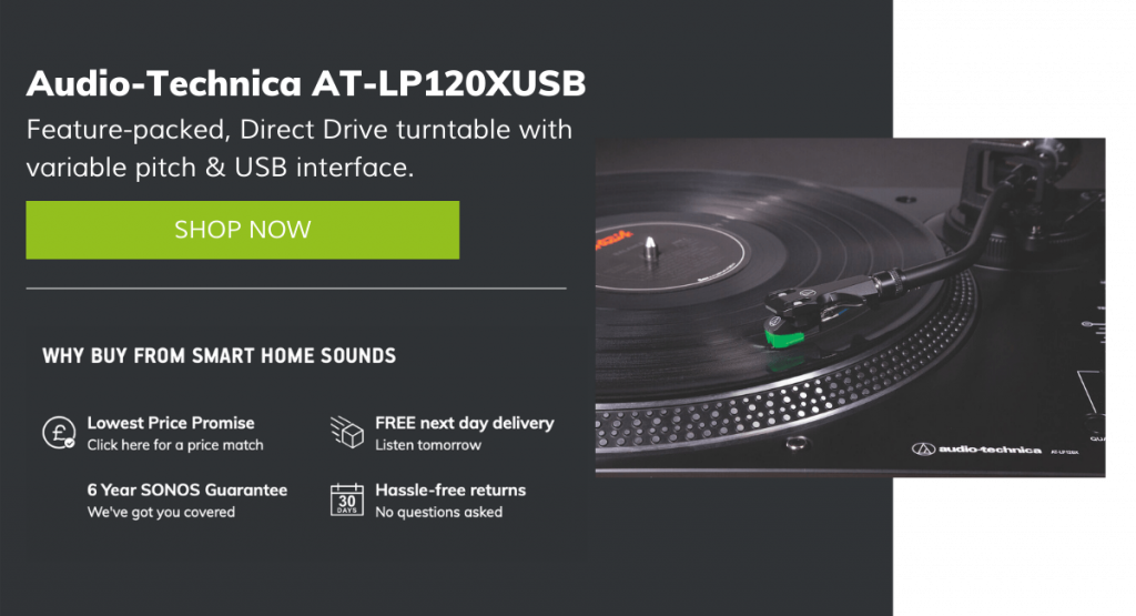 Audio-Technica LP120XUSB Direct-Drive Turntable (Silver) w/ VM95E