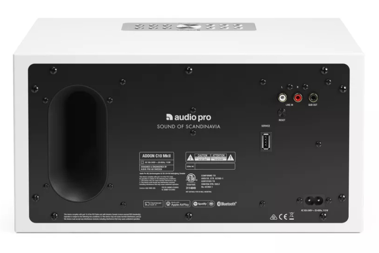 Audio Pro C10 MKII back blog