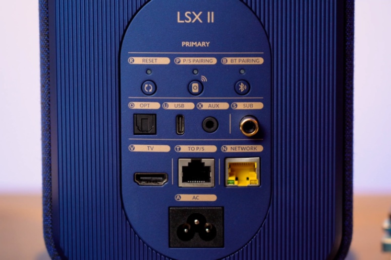 KEF LSX II back connections blog image