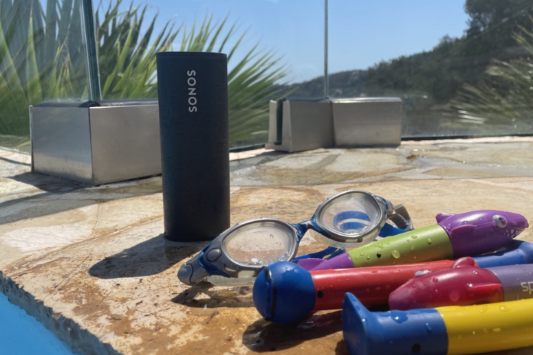 Sonos Roam pool lifestyle blog image 