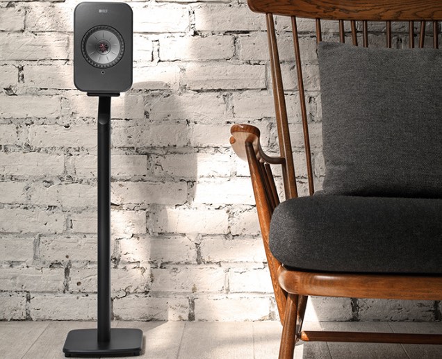 KEF LSX II floorstand lifestyle