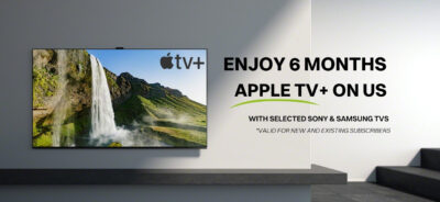 6 Months FREE Apple TV+ With Selected TVs Purchased From Smart Home Sounds Worth £29.94