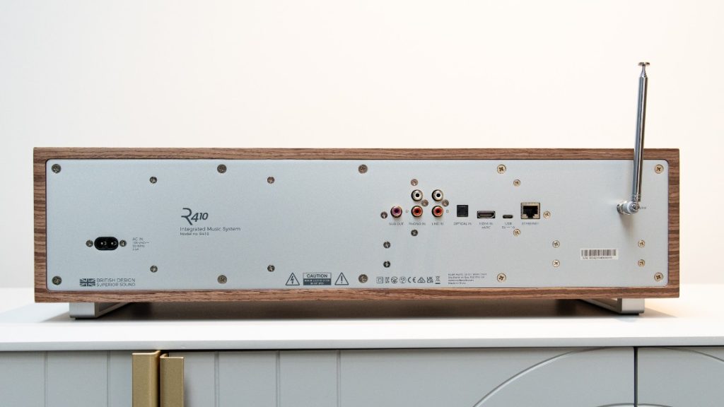 Rear of Ruark R410 displaying full list of connections
