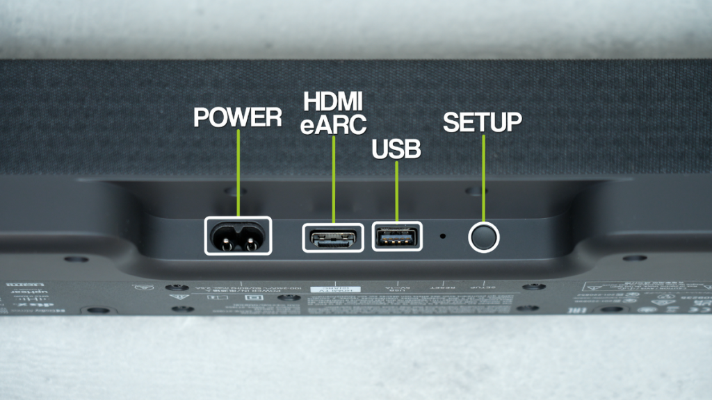 Sennheiser Ambeo Soundbar Mini Labelled Inputs