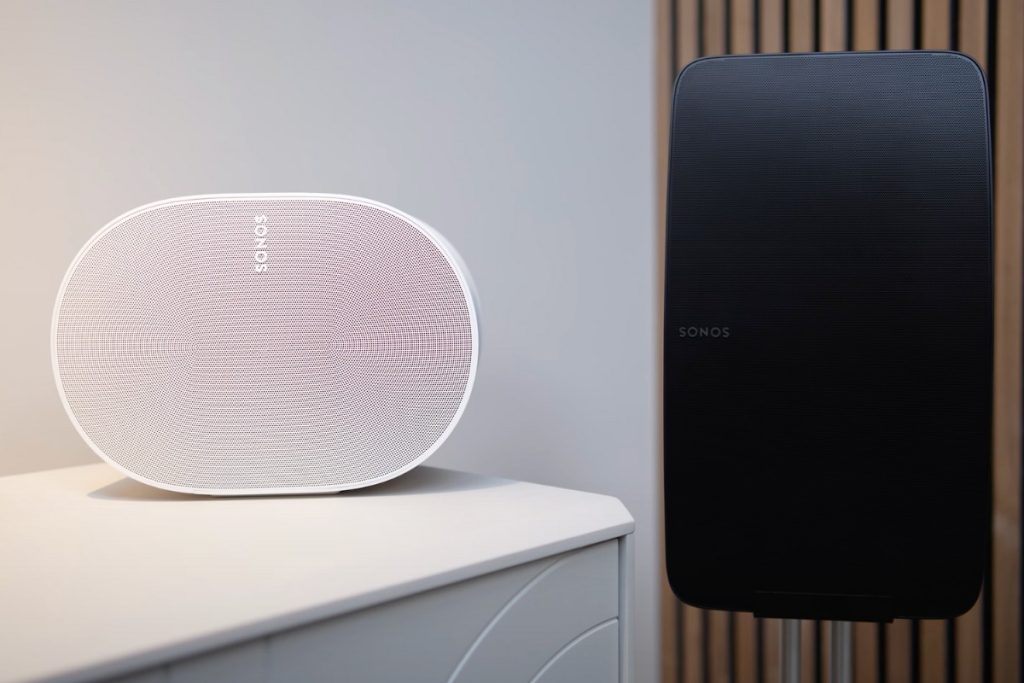 Sonos Five & Sonos Era 300 side by side