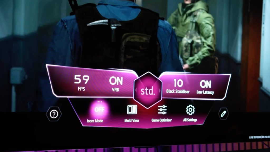 LG G3 Closeup of Gaming Menu