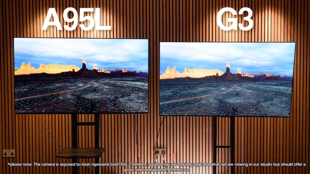 Sony A95L & LG G3 Side By Side 2