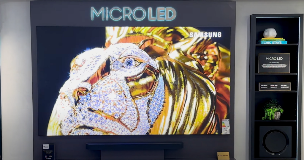 MicroLED TV In Store 